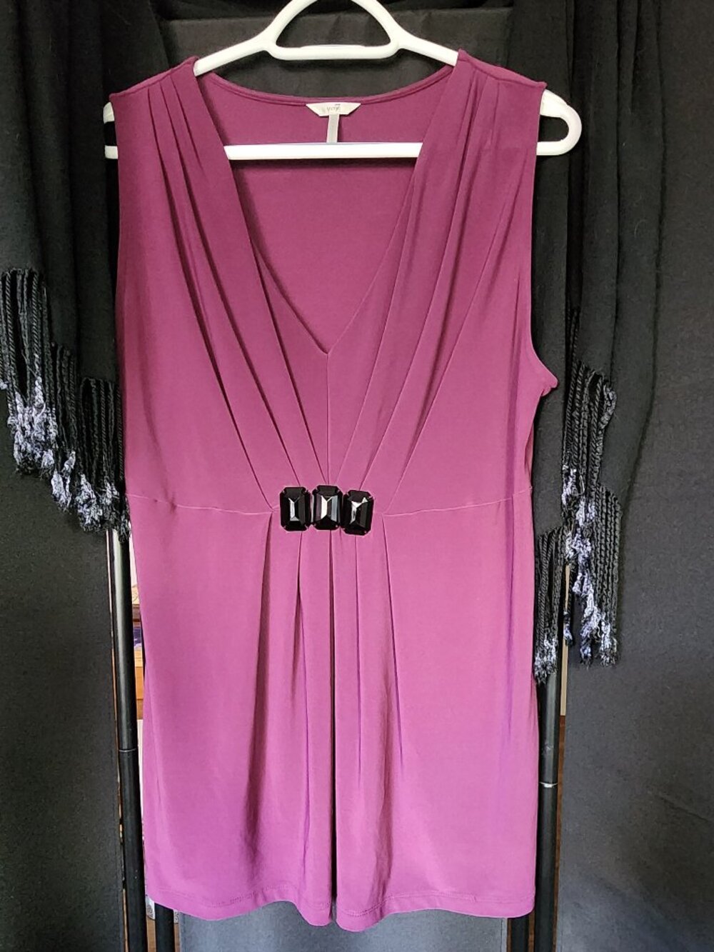 Metro 7 Size L Plum Blouse